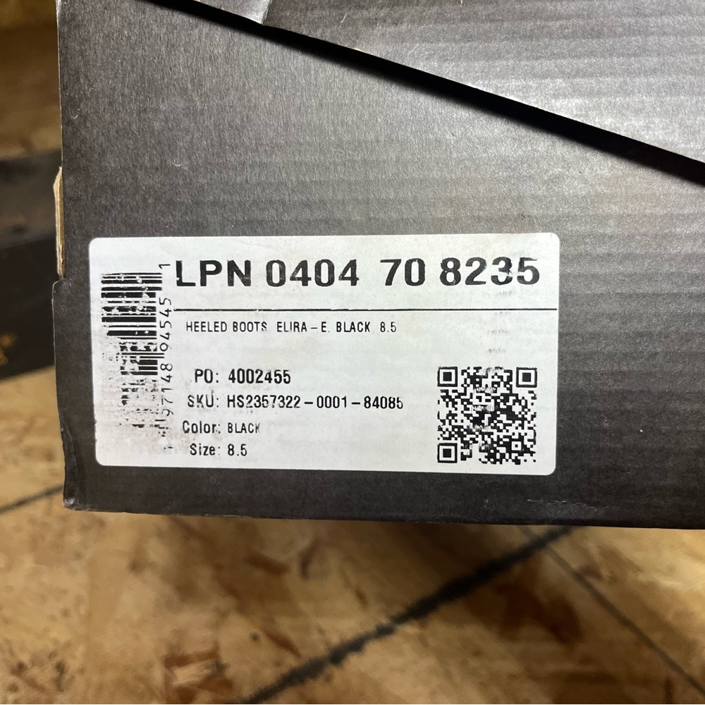 Shoe Dazzle Elira Black Heeled Boots